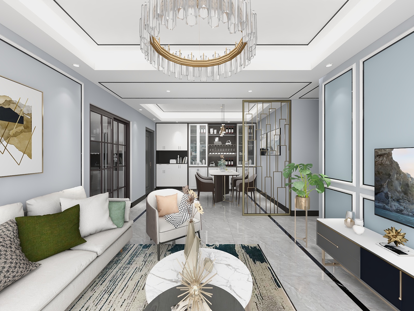 希冀yx-装修图纸8.9张民兵-Model-装修设计方案