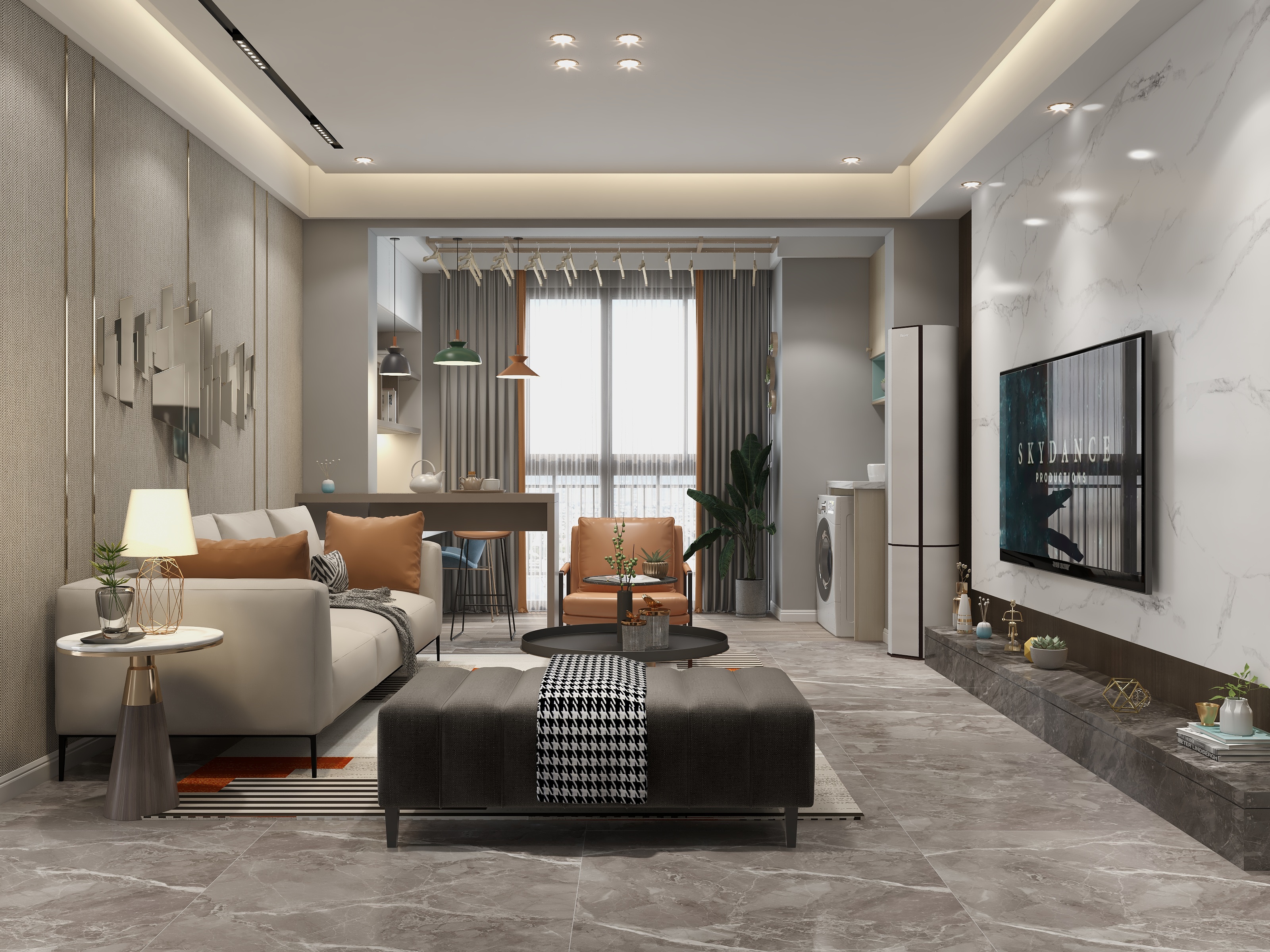 湛智华-现代轻奢113平3房装修效果图