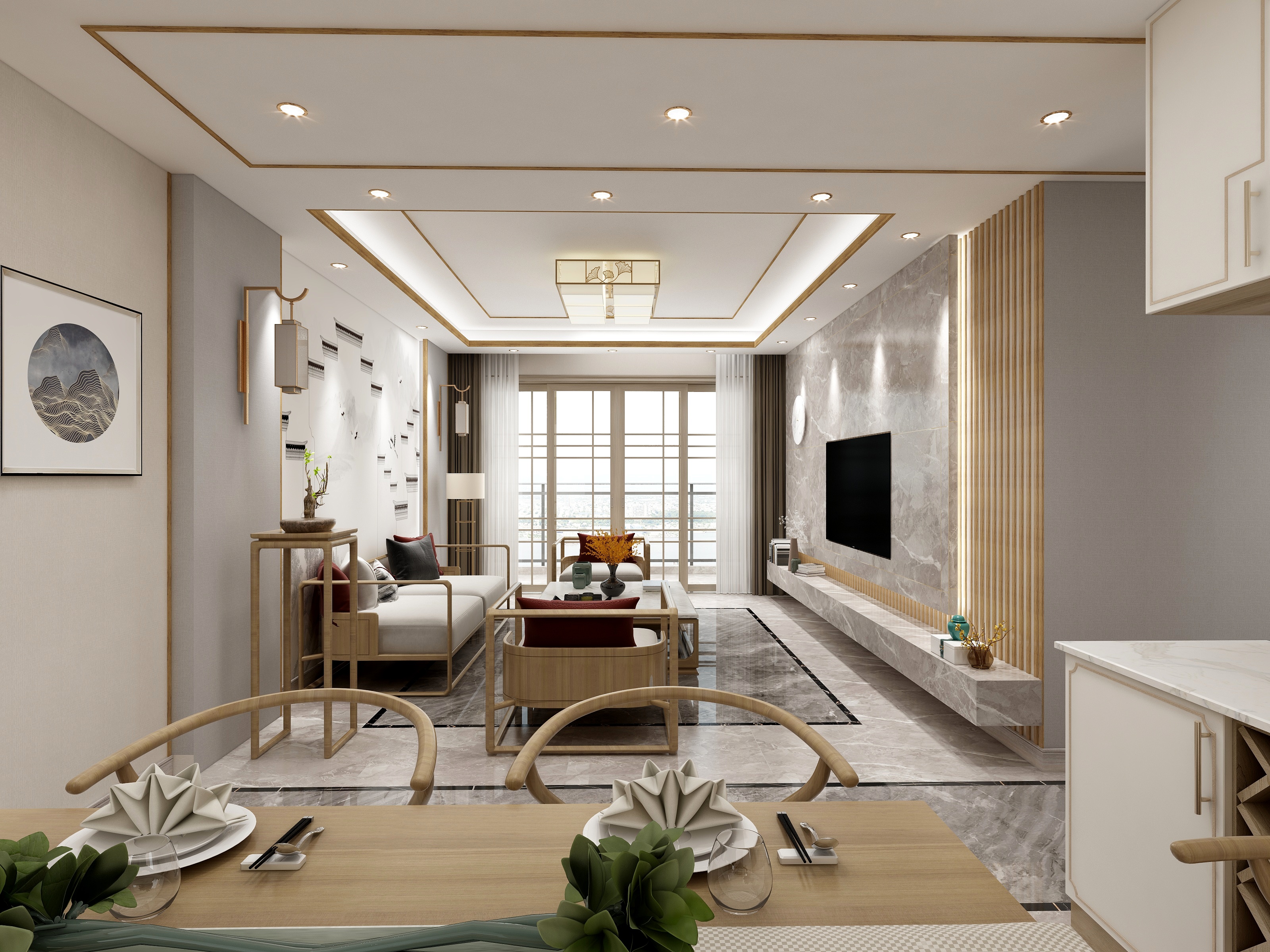 陈康松-昭平江湾一号-B户型-装修设计方案