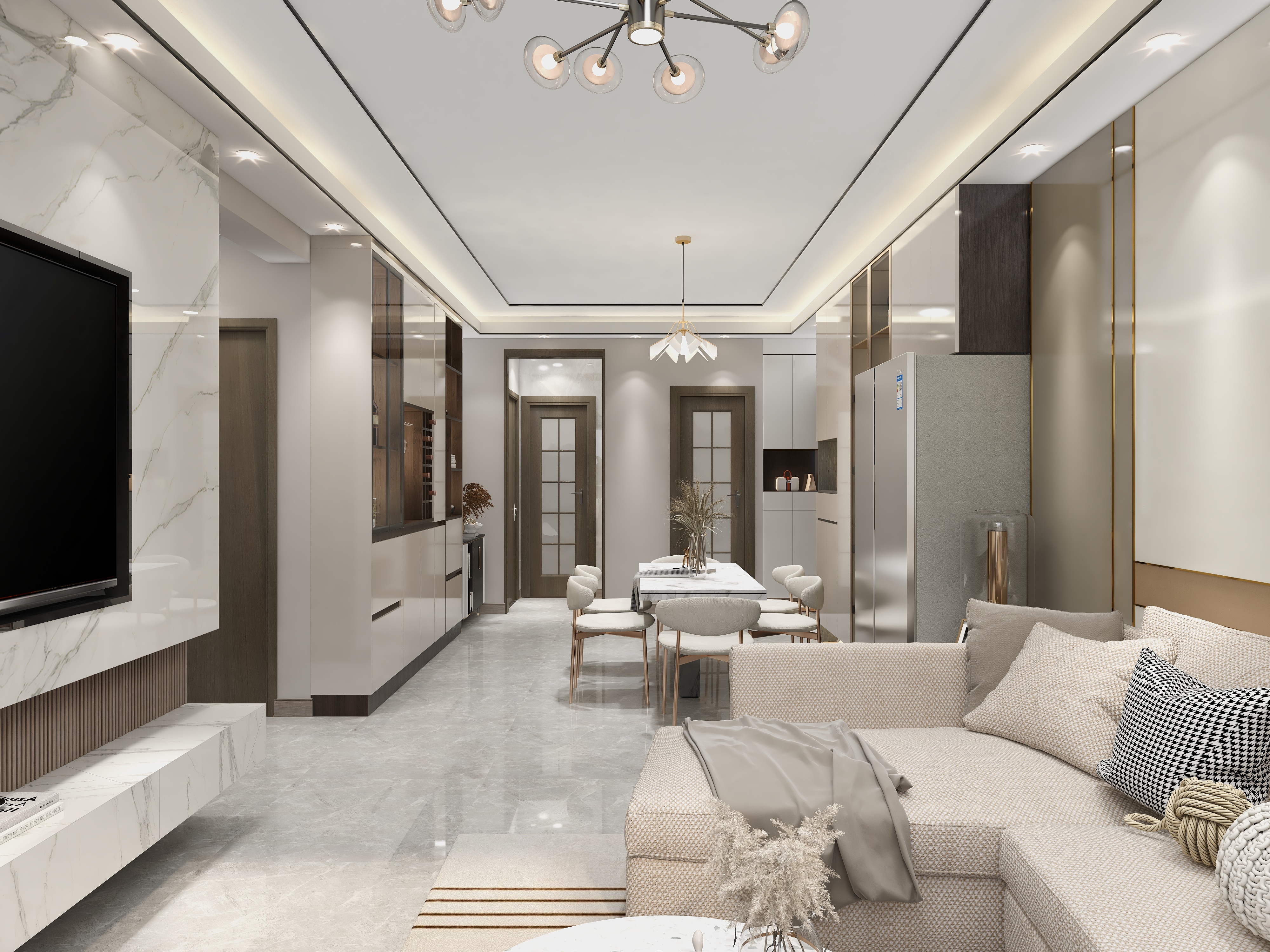 王思力-凯旋宫--现代简约装修效果图