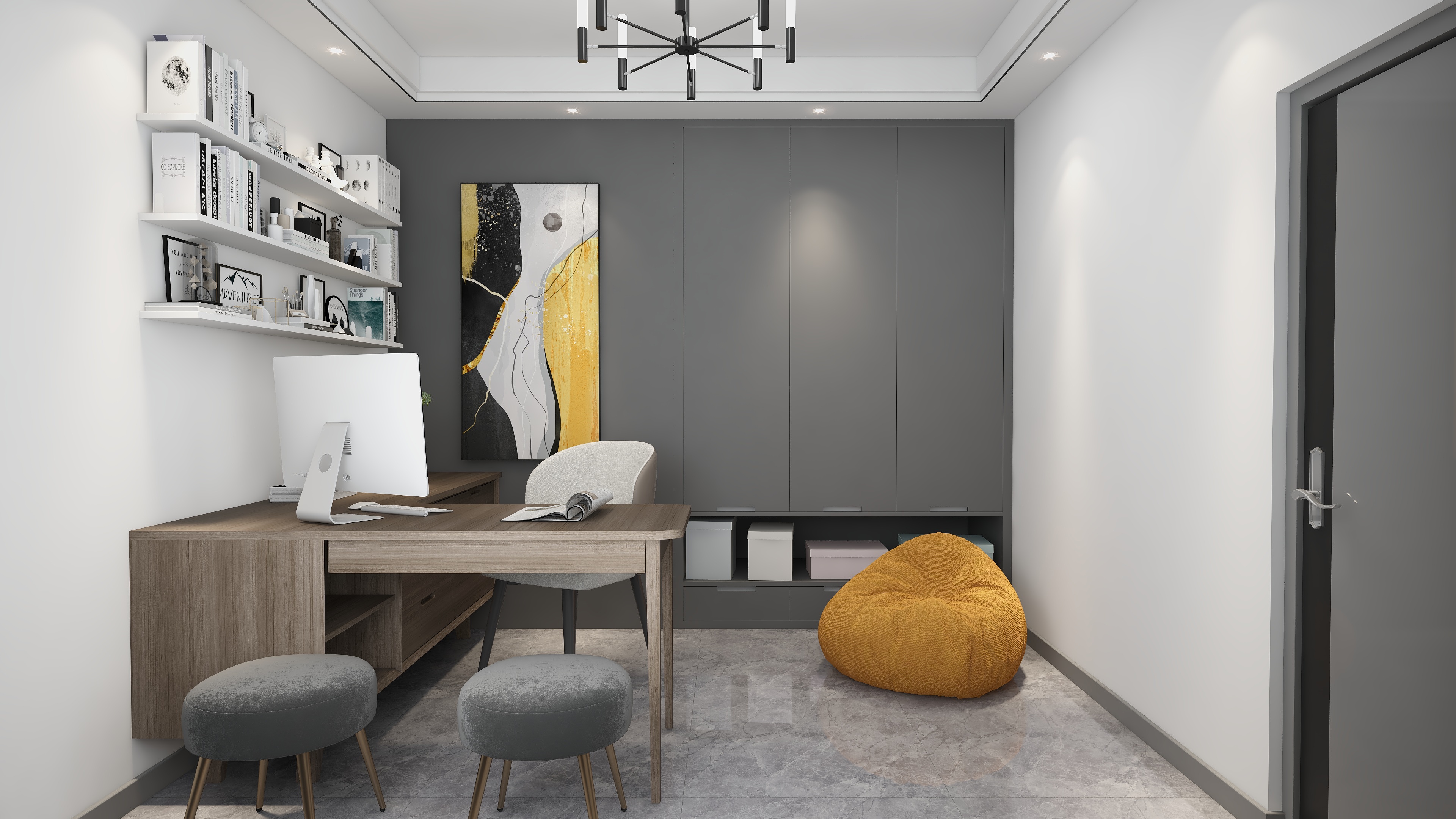 羽非设计-中央生活城装修效果图