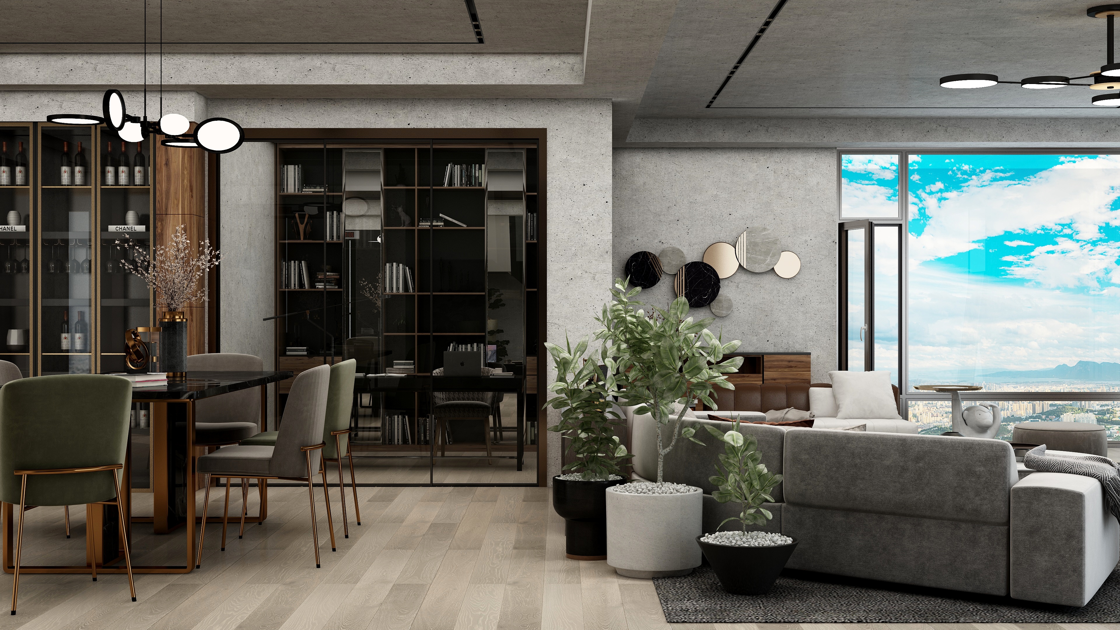 都市壹家装-工业风全景-装修设计方案