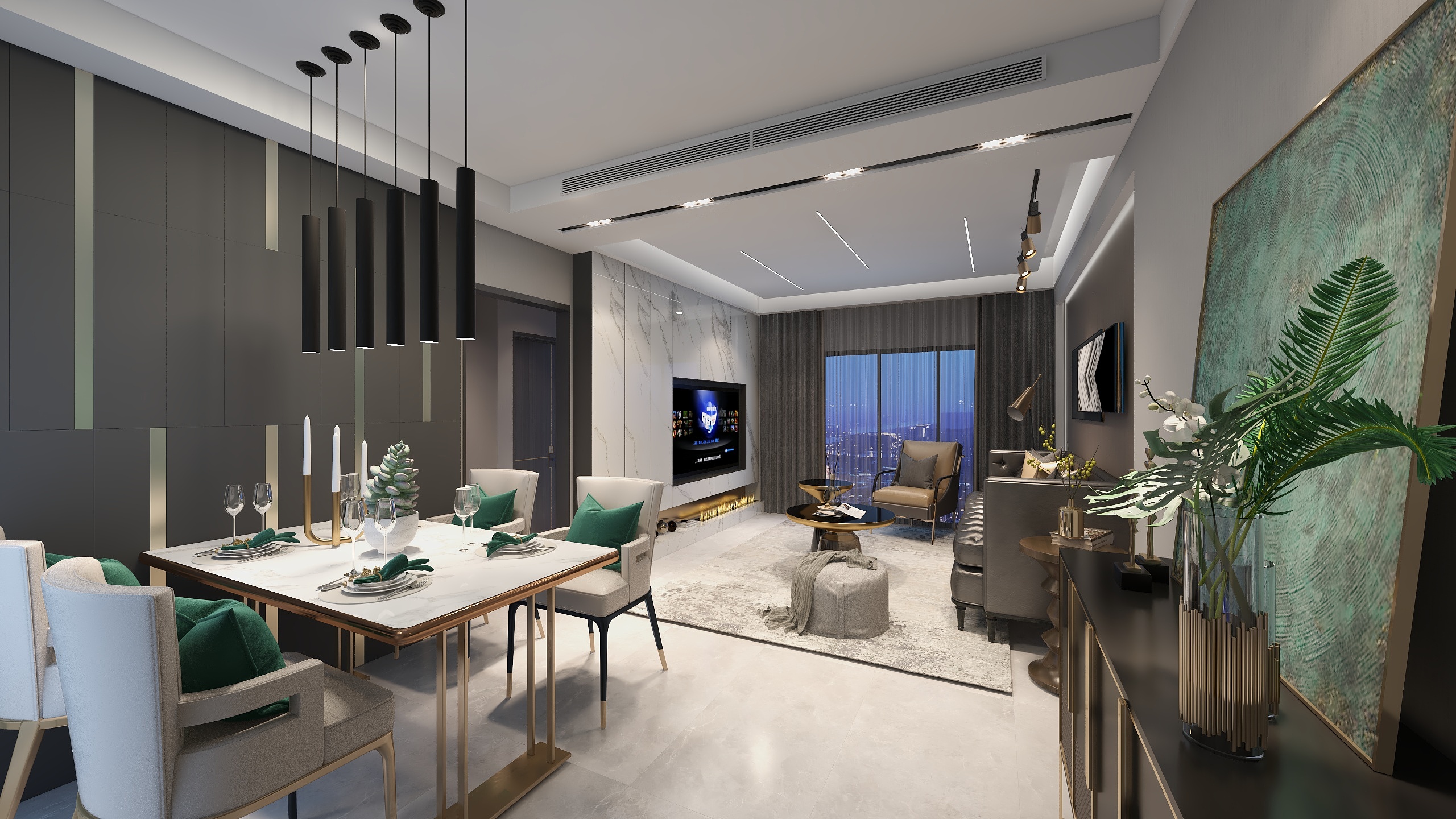 鹭渊设计周建-御龙天峰-装修设计方案
