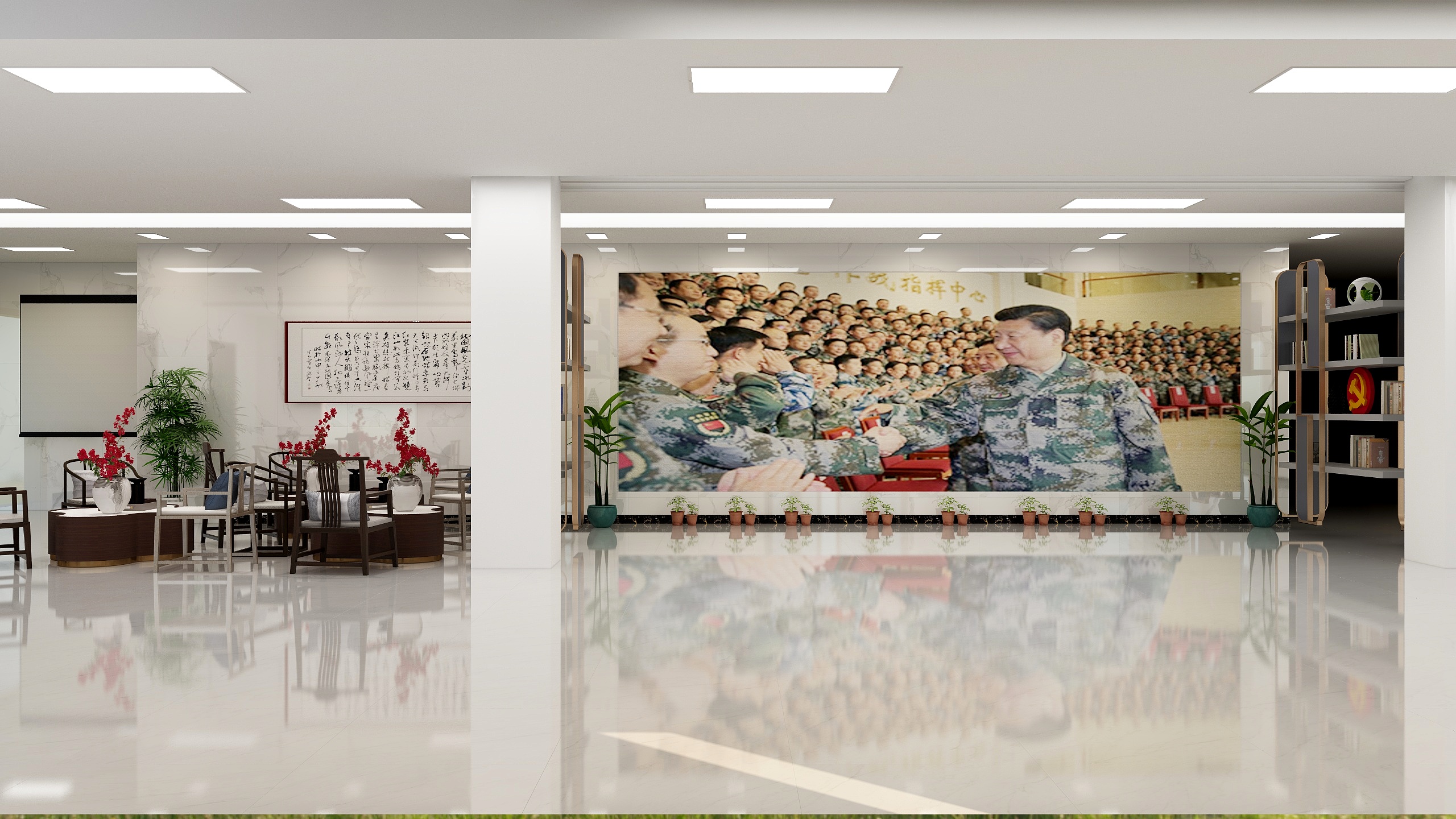 HC室内设计事务所-安邦护卫大厅-装修设计方案