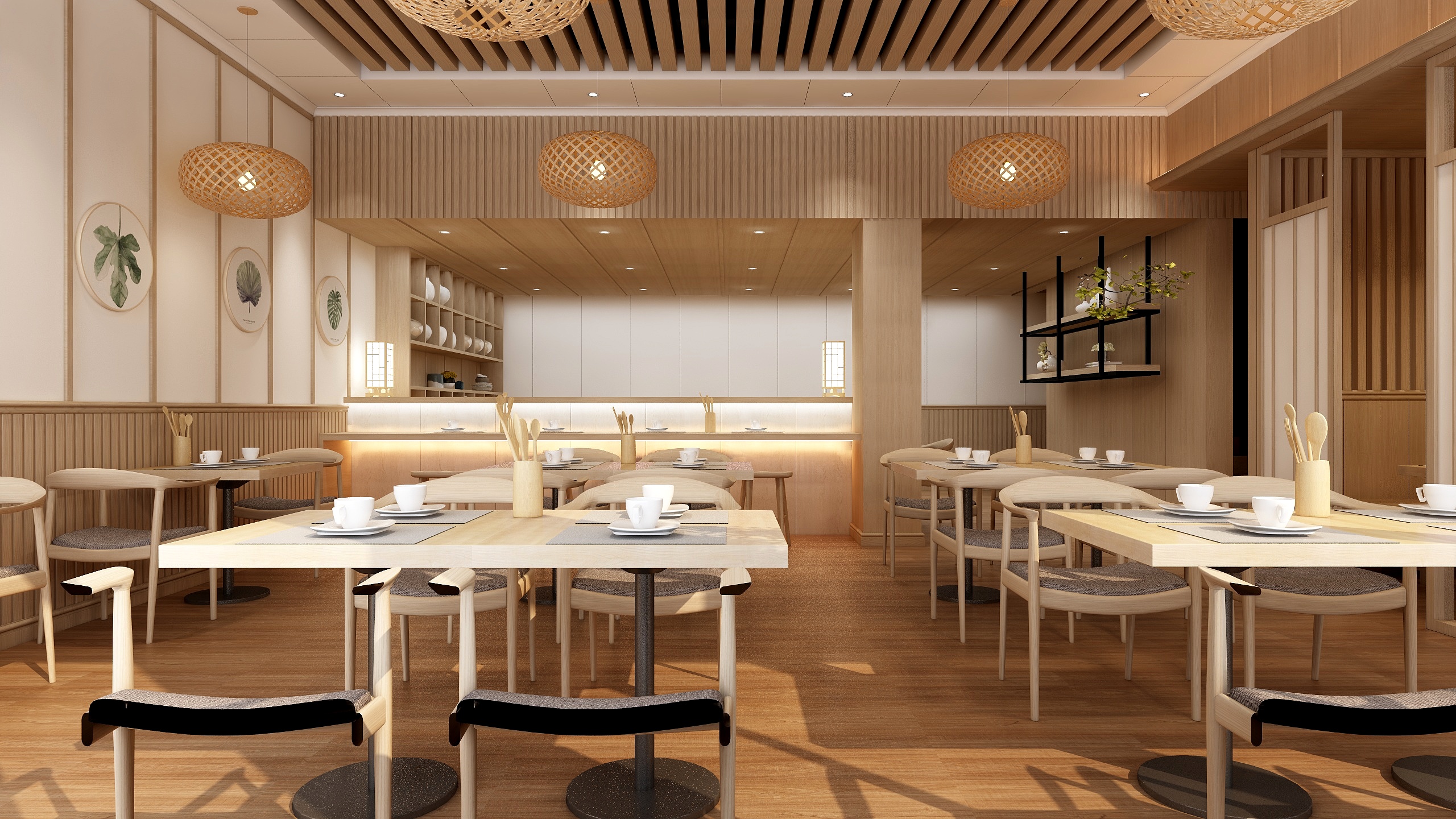 新远干挂-寿司料理店装修效果图