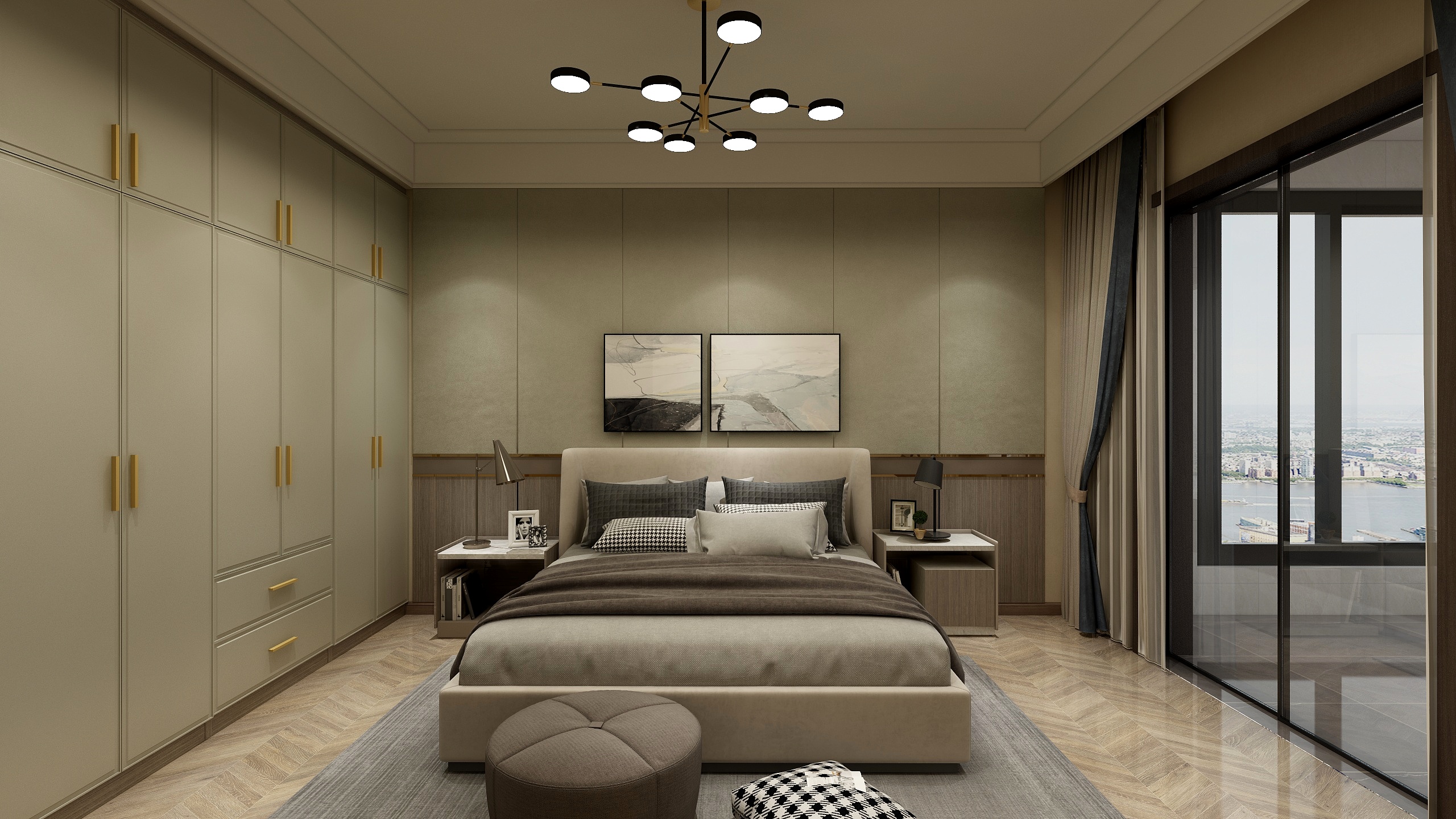 商丘卡诺亚-289方现代五居装修效果图