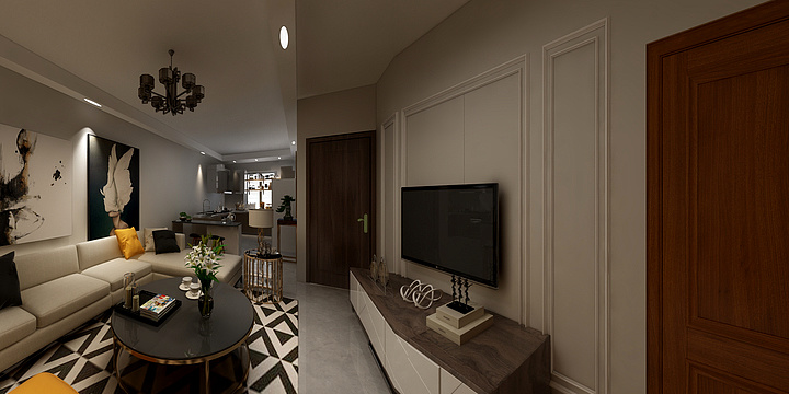 怡宝vZHn--湖北武汉群星城施工图-装修设计方案