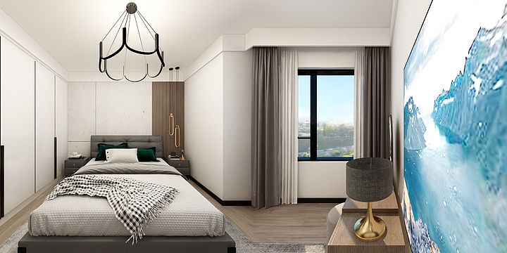 全案设计师一方-金色巴黎-装修设计方案