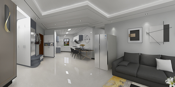 靓空间装饰-中超上城120平靓空间装饰18632890562-装修设计方案