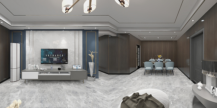 山海室内设计-远成中心何二哥-装修设计方案