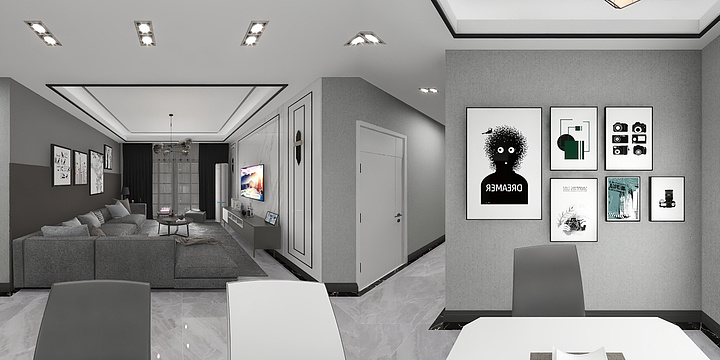 殷霆震-镇江新城吾悦广场-装修设计方案