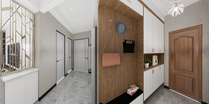 卡文A缔尚装饰-天凯家园。中间户型-装修设计方案