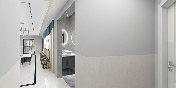 不长不短-瑞和园89.50㎡B户型3室2厅1卫-装修设计方案