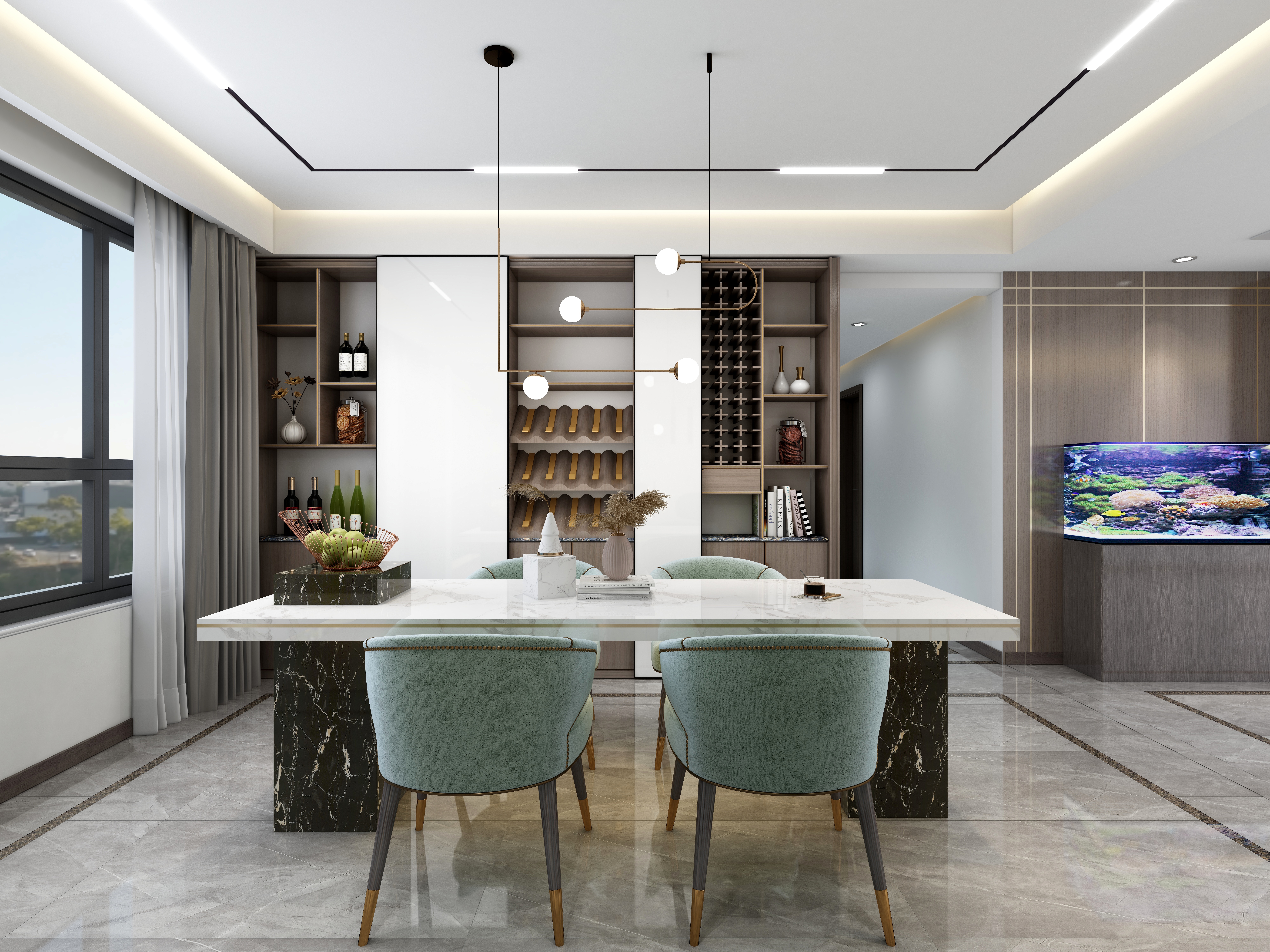 张福梅-现代轻奢||蓝湾半岛装修效果图