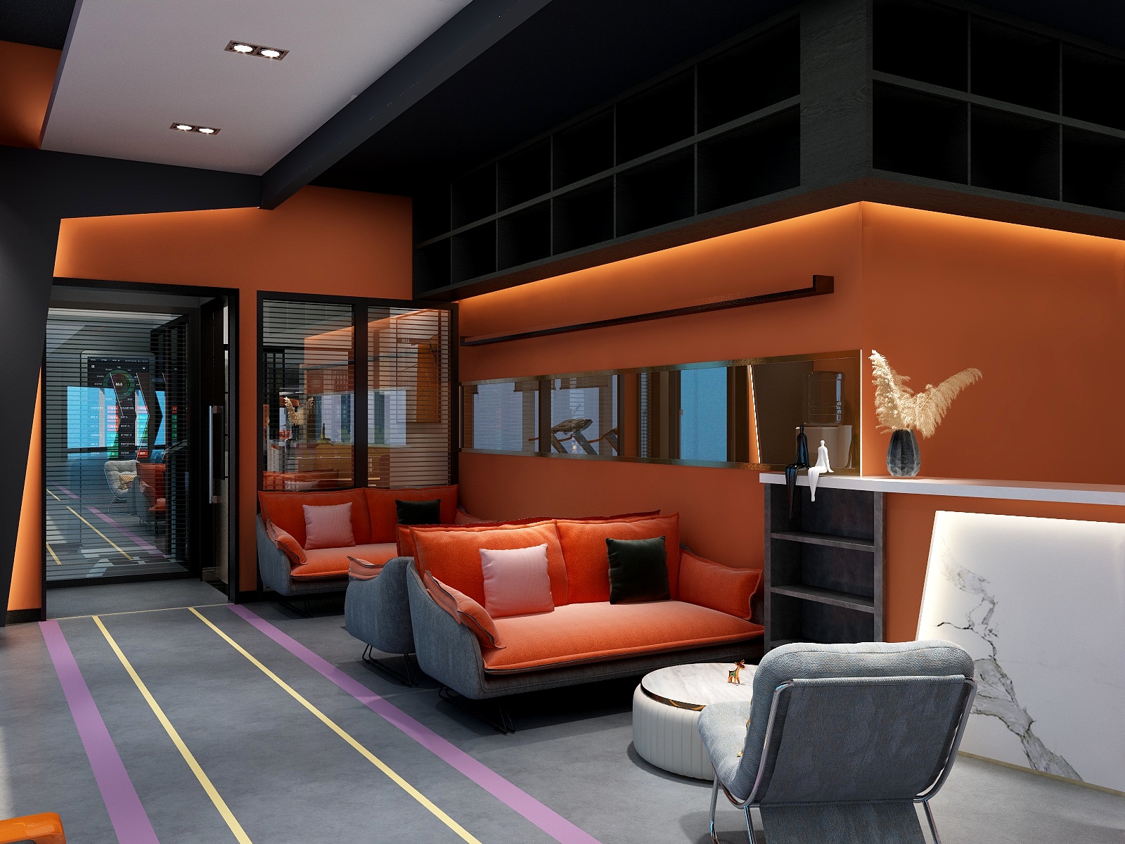 NiU丨设计-【工装】丨私教健身房-装修设计方案