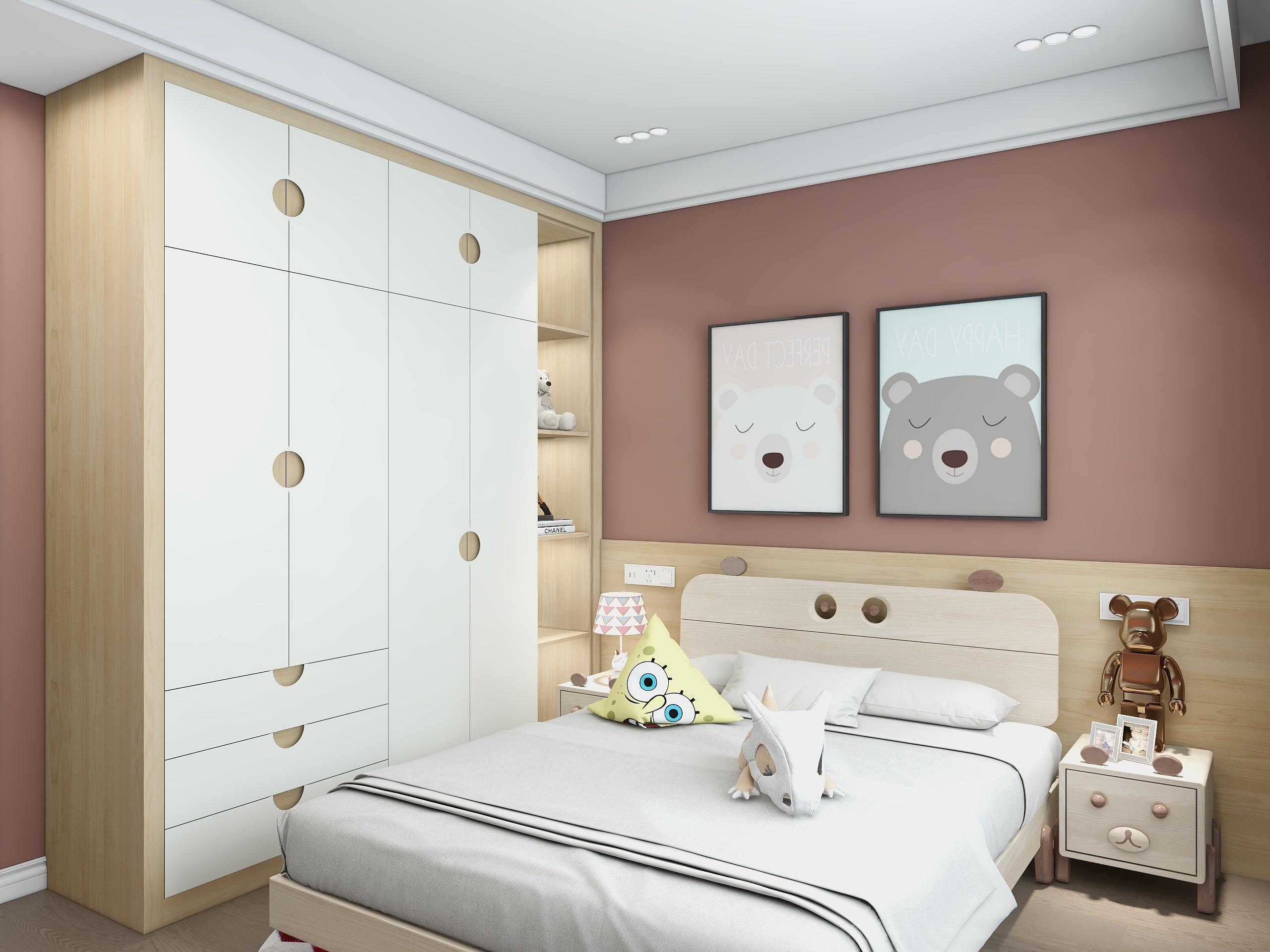 金橙JC-夏总二楼小女儿房-装修设计方案