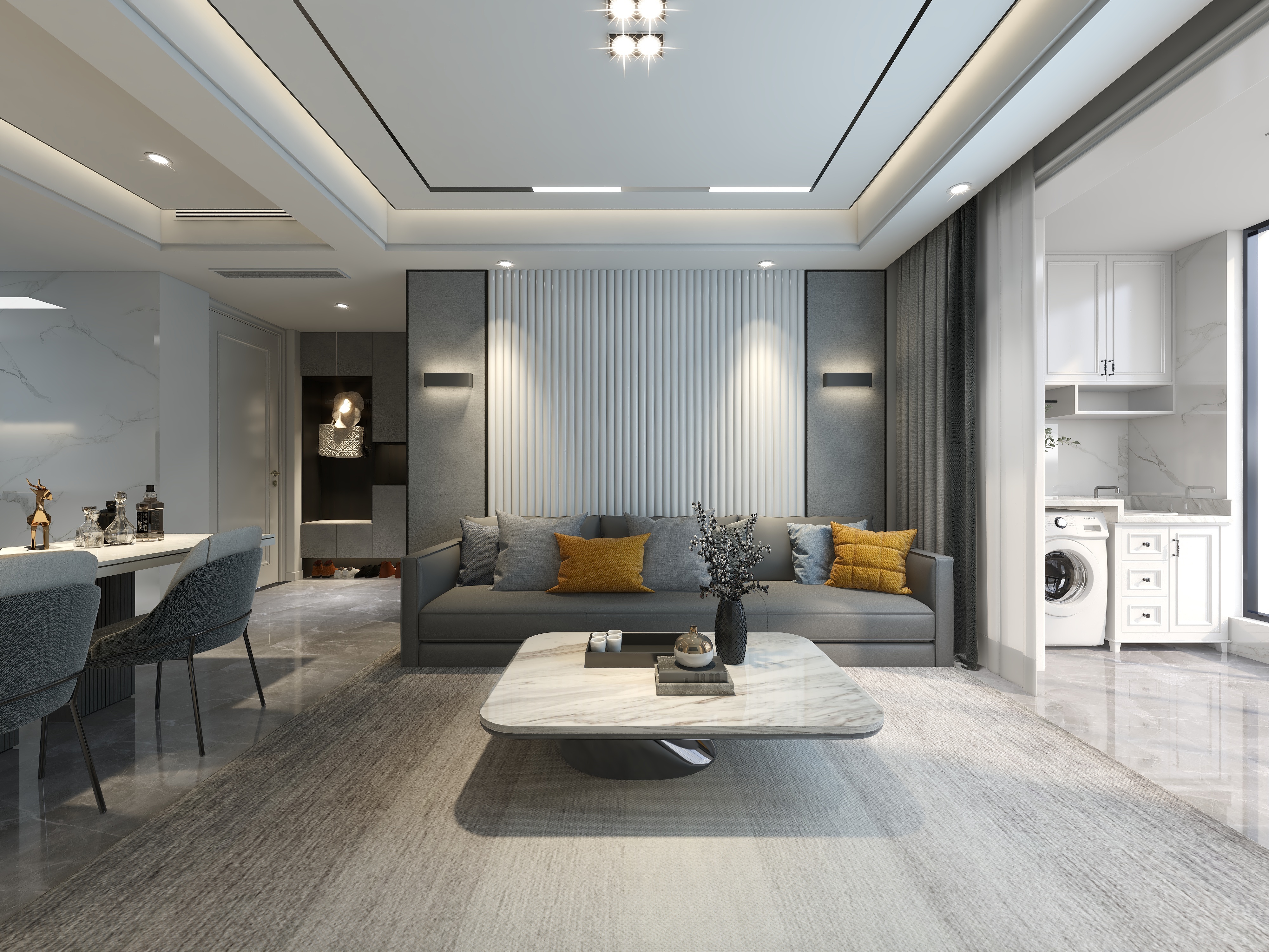 普陀店-周盛庆-现代简约装修效果图