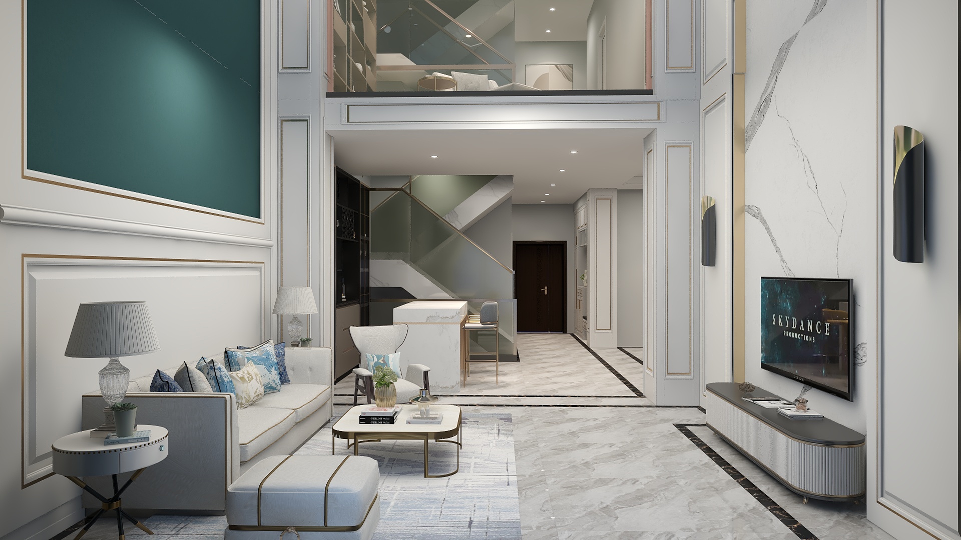 德藝云设计-中粮祥云里一楼施工图-装修设计方案