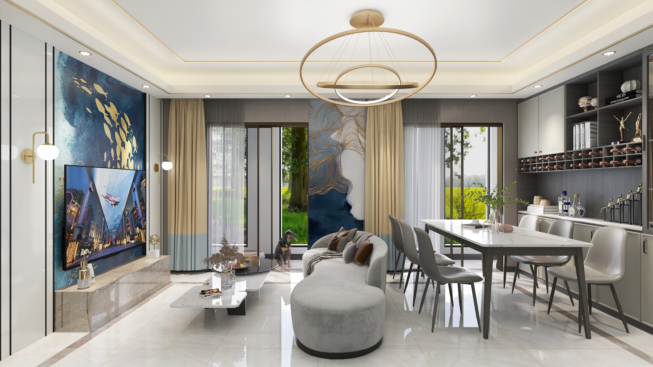 黎华铭-瑞和园89.50㎡B户型3室2厅1卫-装修设计方案