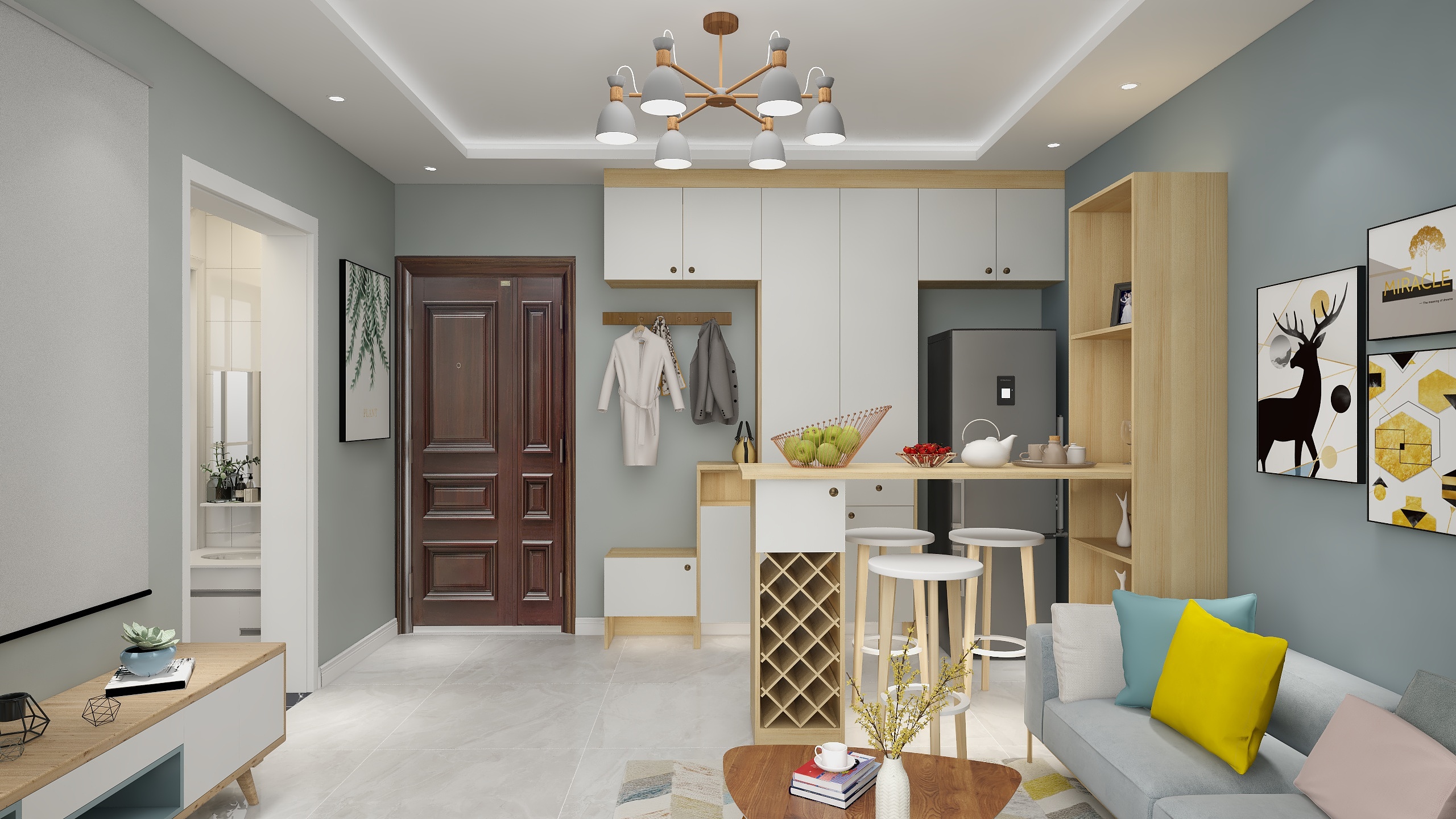 刘旭奇-单身公寓-装修设计方案