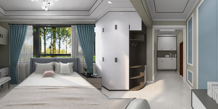 竹木纤维设计小曾-单间-装修设计方案