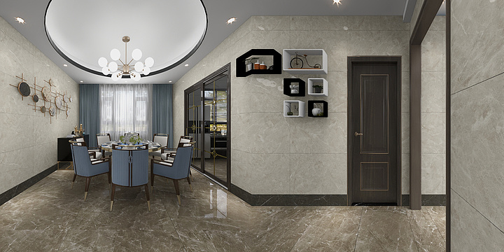 1李先生-义桥大厅-装修设计方案