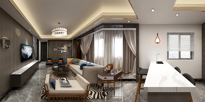 吴糖气泡水aa-瑞和园89.50㎡B户型3室2厅1卫-装修设计方案