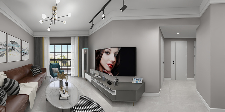 申丽霞-85平3房1卫简约-装修设计方案