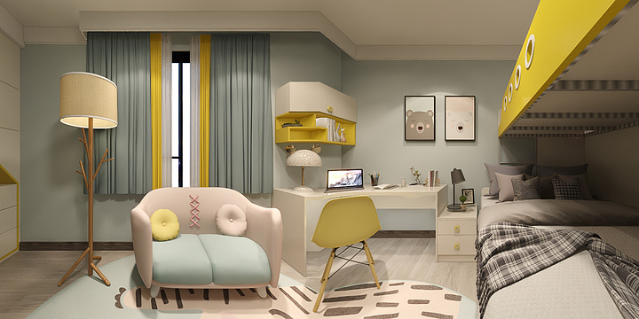 Sandy_F-中海城圣朝菲纪律师-装修设计方案