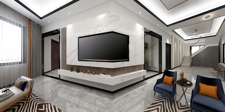 两方设计工作室-现代-装修设计方案