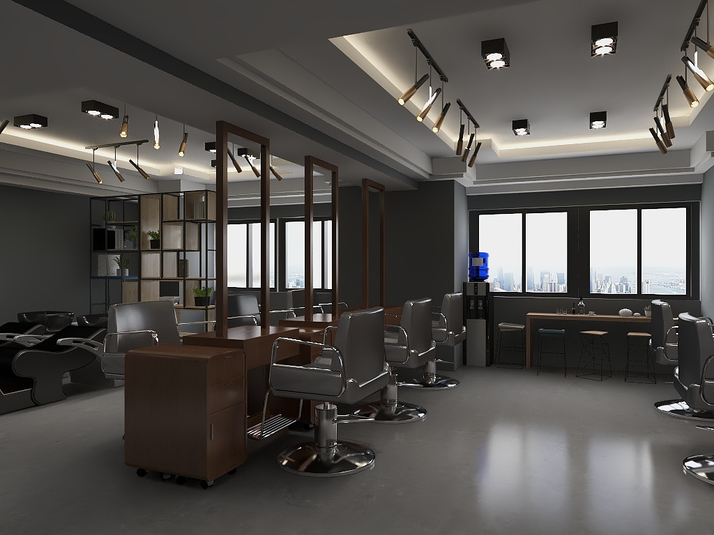 奥斯龙EkbV-万达理发店-装修设计方案