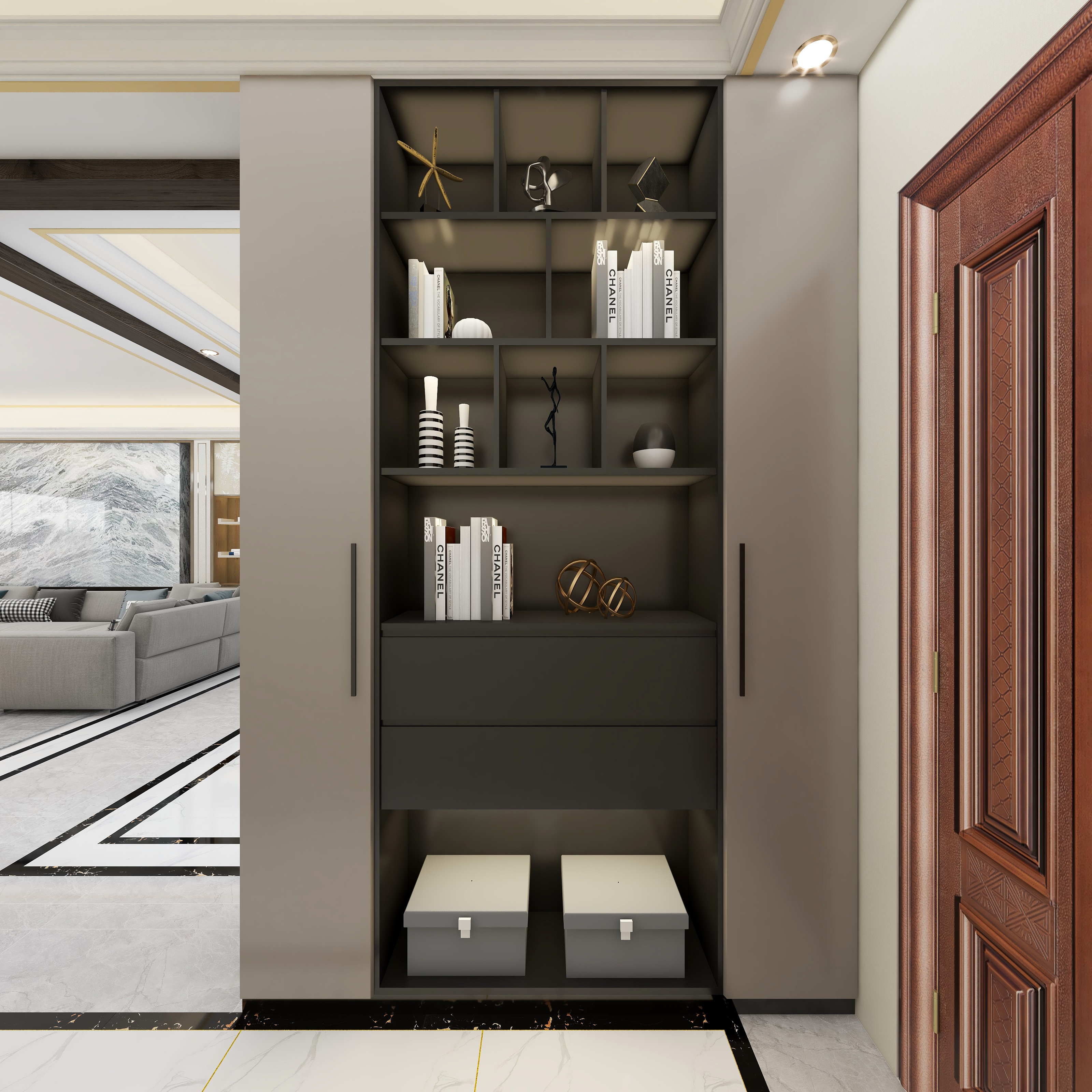 舒豪空间设计-轻奢三室两厅-装修设计方案