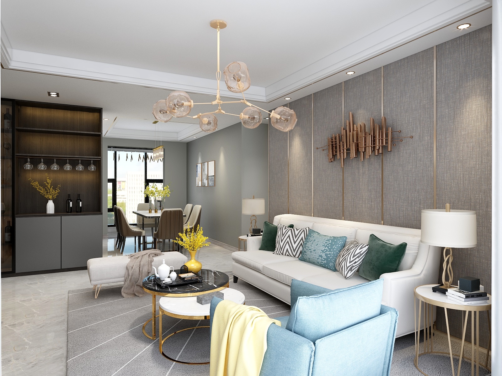 希腊怪兽-简奢装修效果图