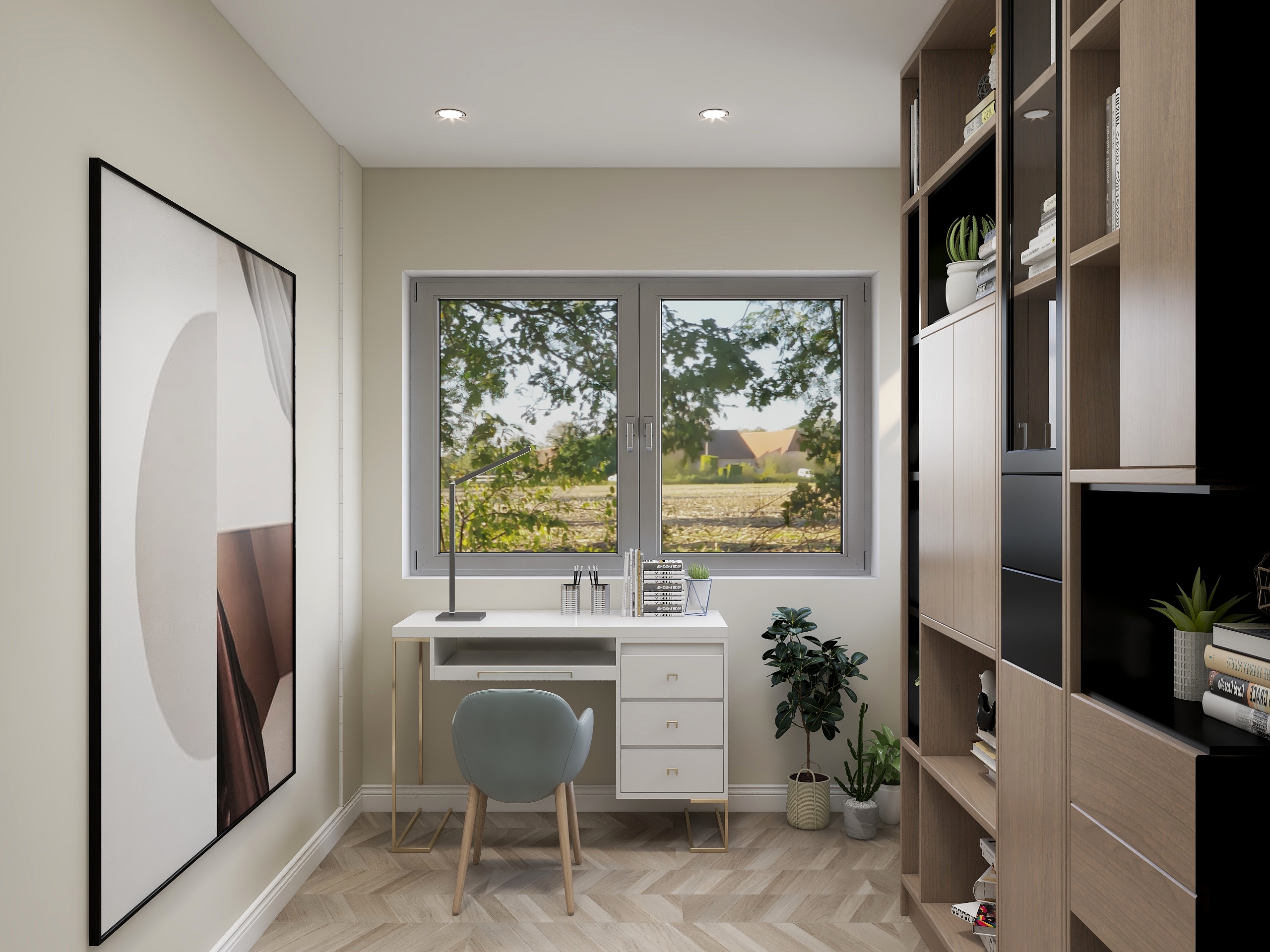 设计师一任焱-85方北欧三居装修效果图