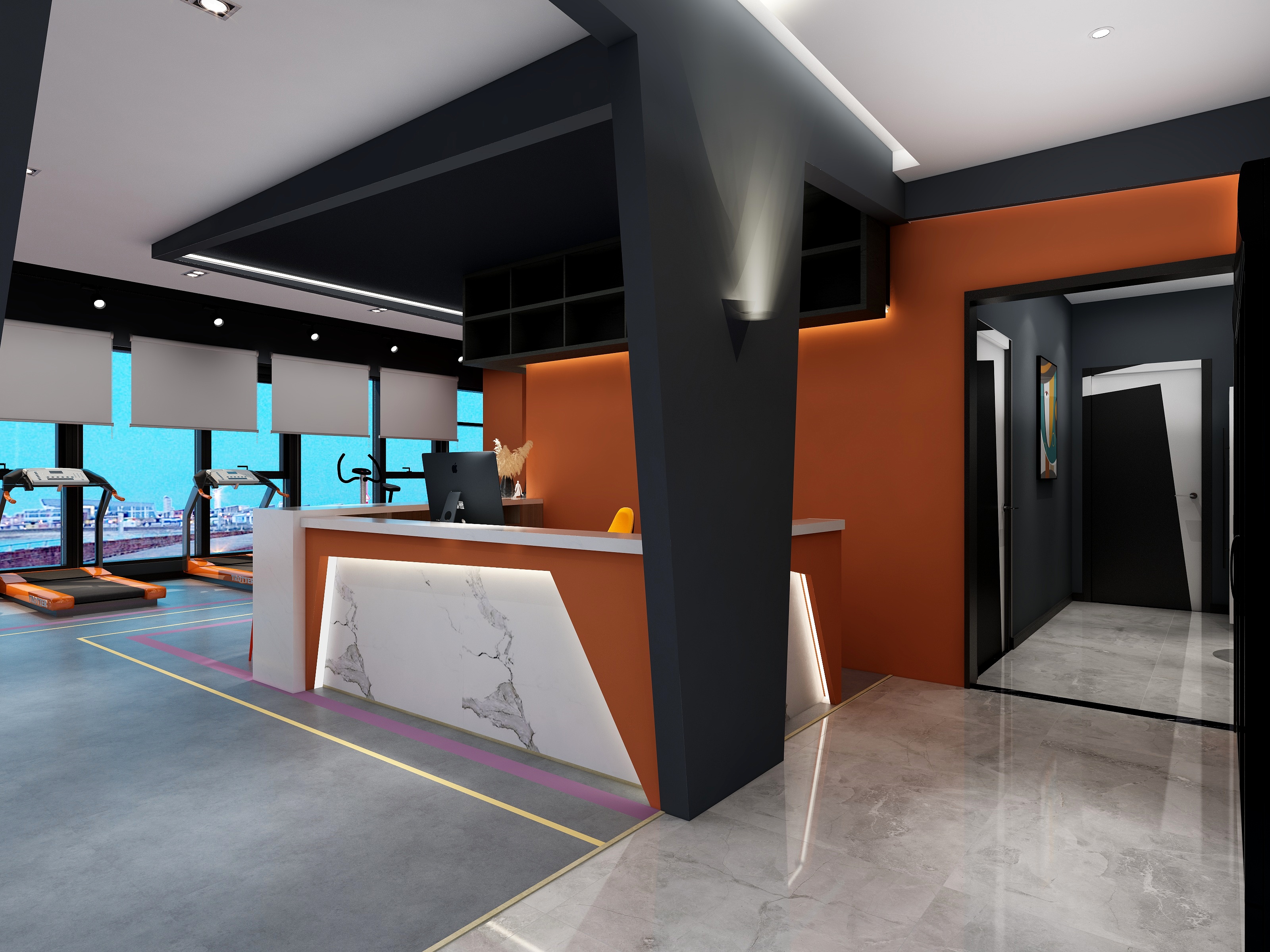 NiU丨设计-【工装】丨私教健身房装修效果图