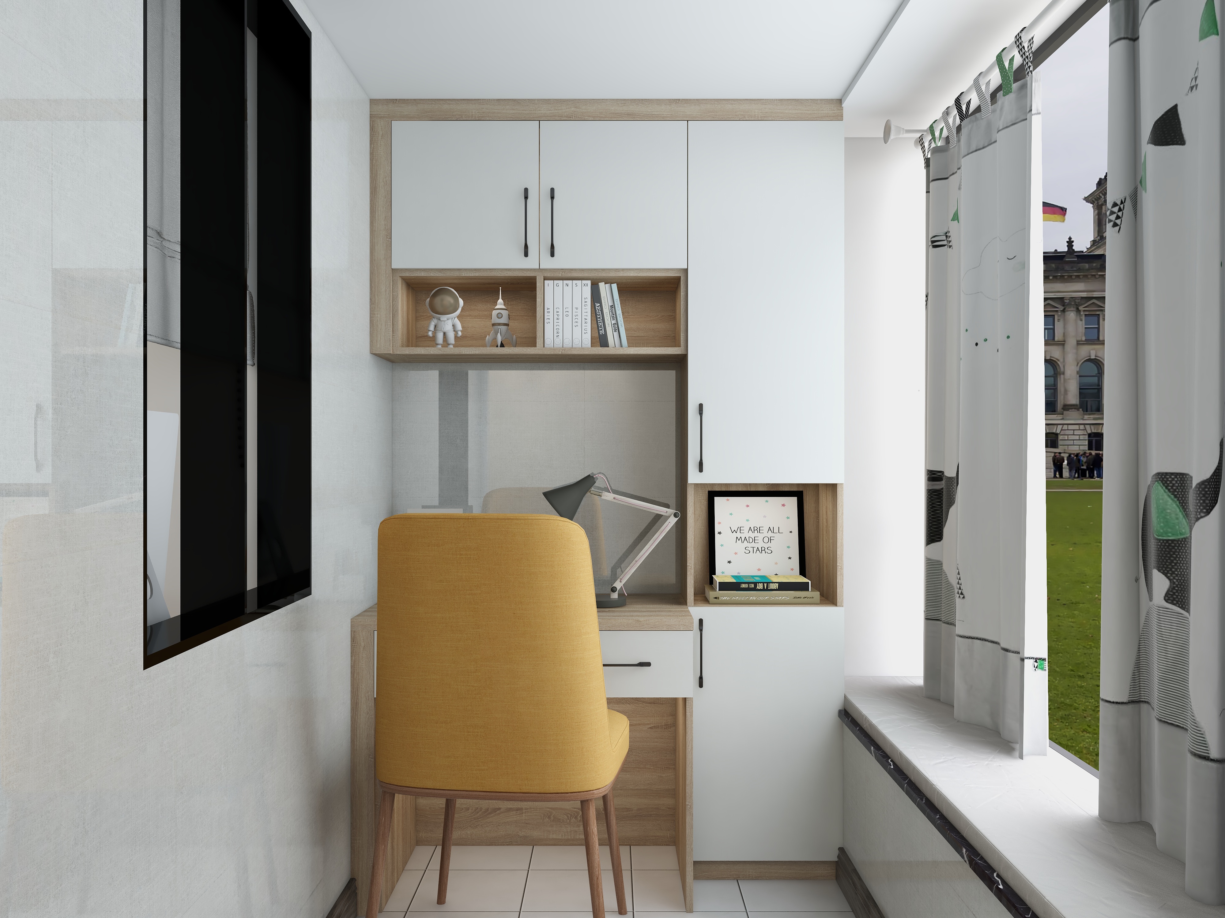 福建福州科凡福兴店-59方小区房四居装修效果图