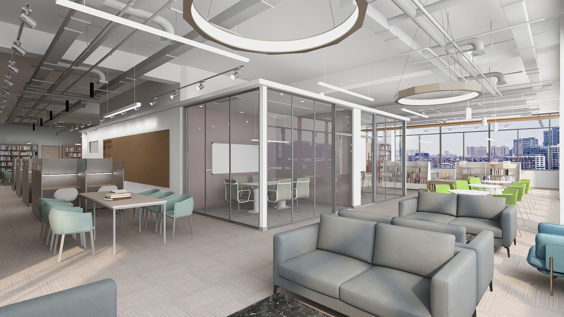 慰姆-阅览室-装修设计方案