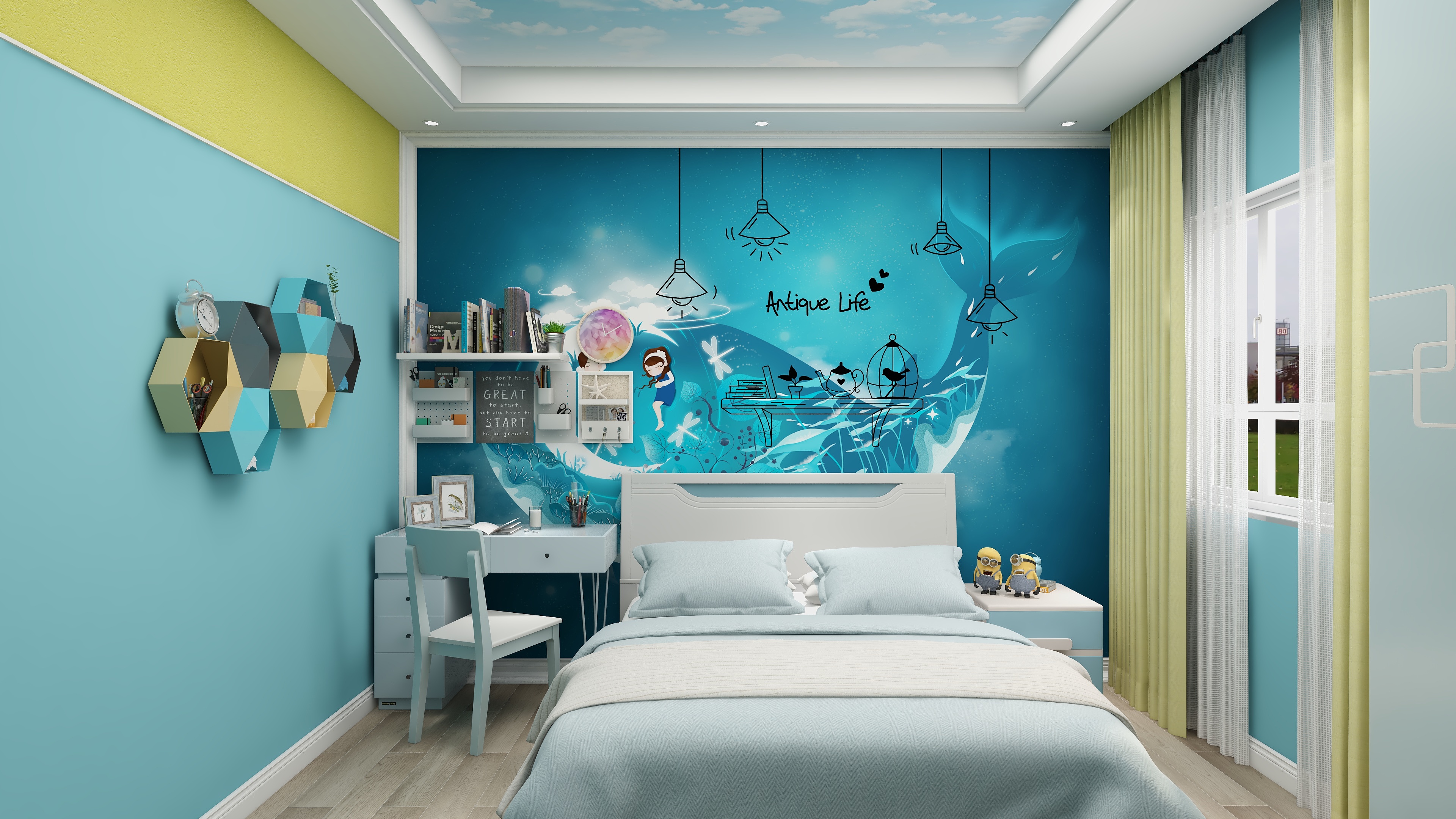 昊昊1rJDb-儿童房-装修设计方案