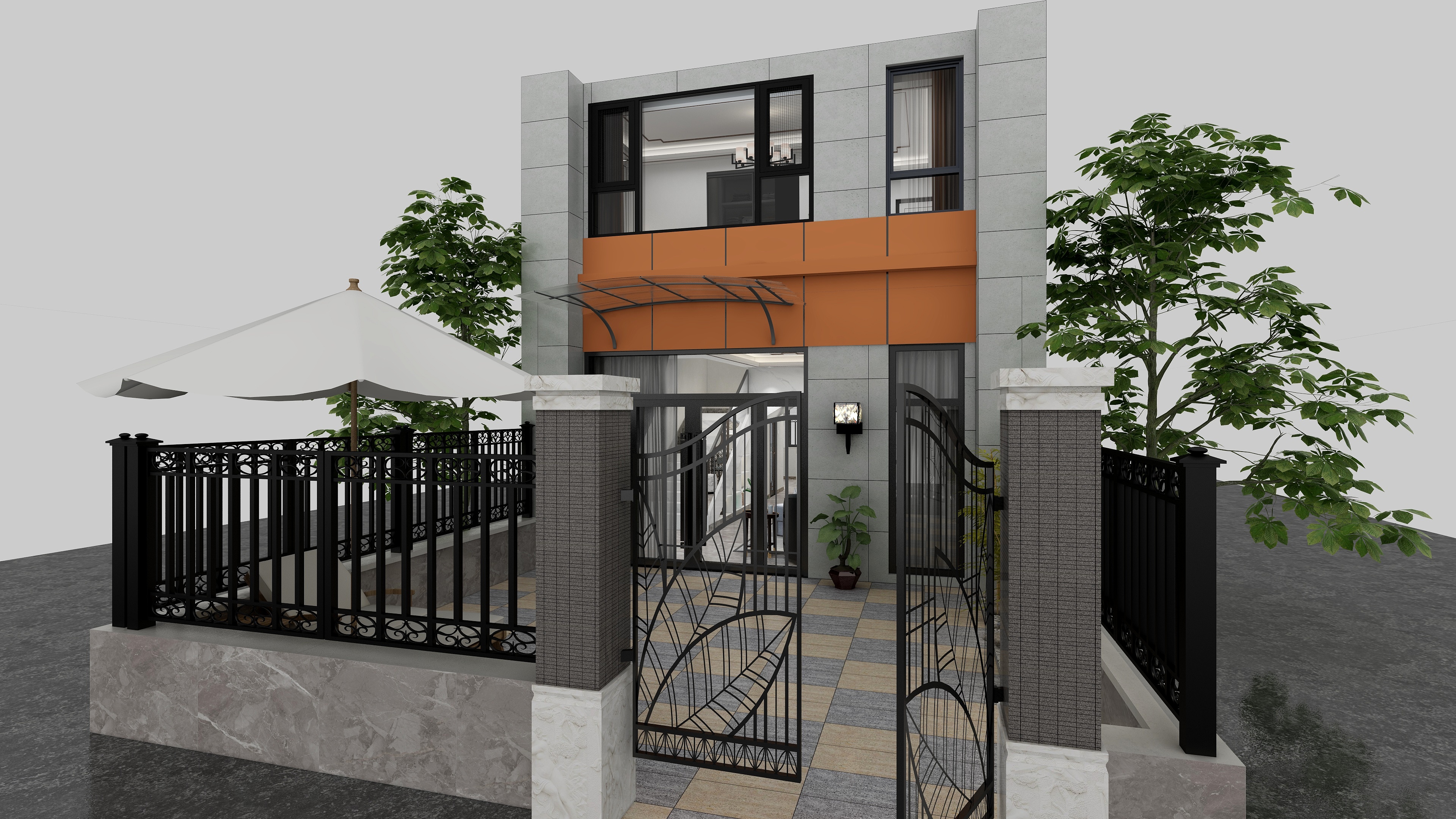 御美家整装集团-奥特莱斯-商业别墅-新中式风格--装修设计方案