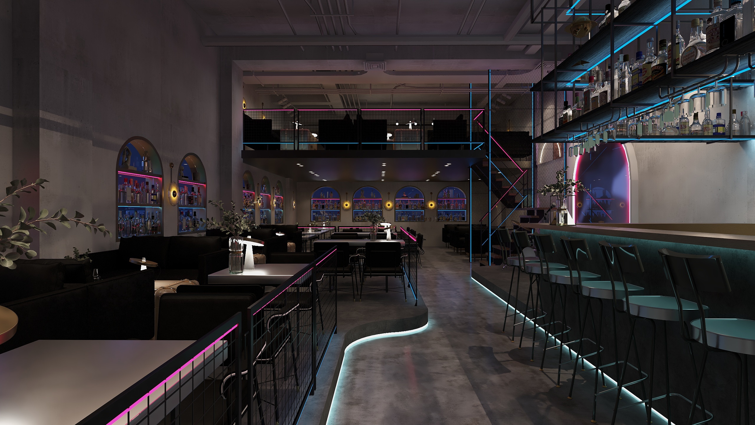 一澜创物空间设计-清吧-装修设计方案