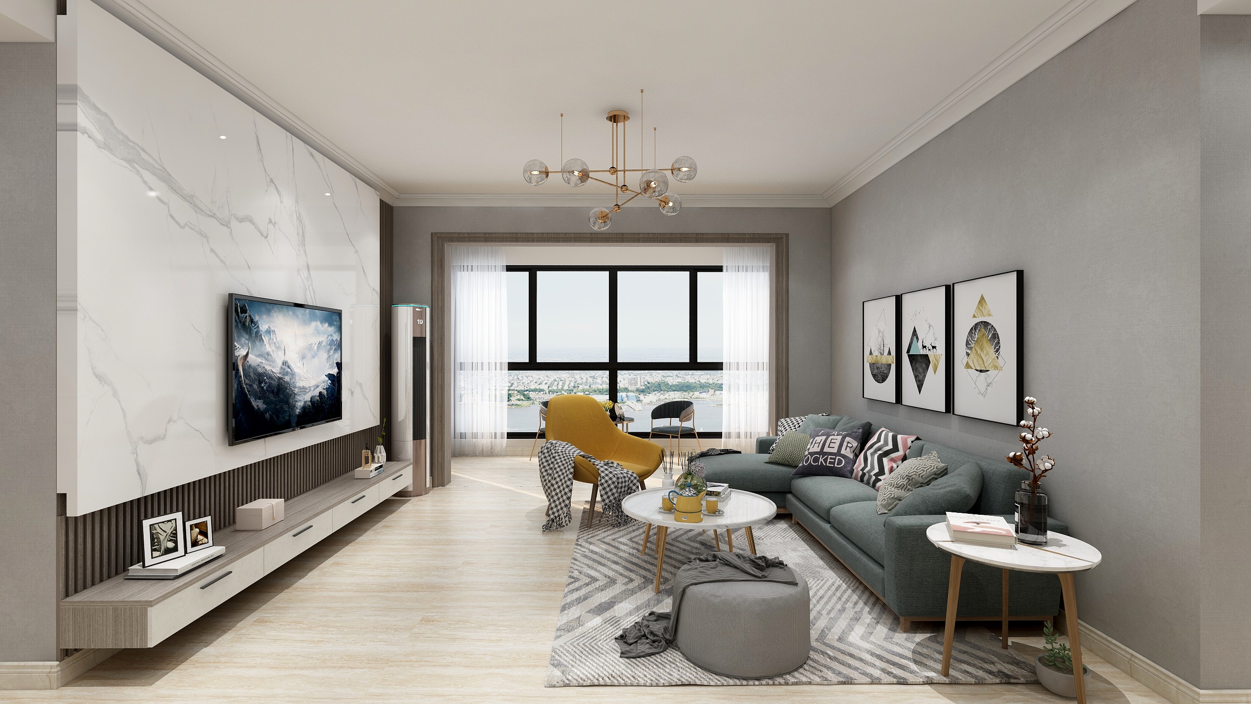 商丘卡诺亚-城央二期17#2单元15西户-装修设计方案