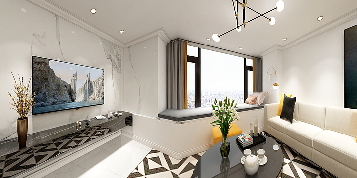 小P的无敌效果图-公园道20m²户型-装修设计方案