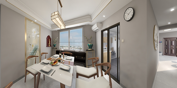 性价比是最重要的-淡然清和-凯里103方新中式-装修设计方案