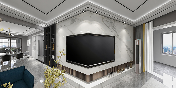 Tony_张-锦绣华府二期张府现代-装修设计方案