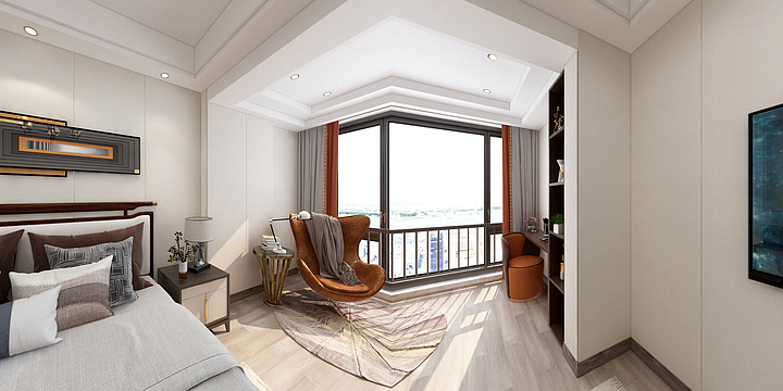 小西瓜ii-绿达.世纪晶城-新中式（墙面全屋护墙）-装修设计方案