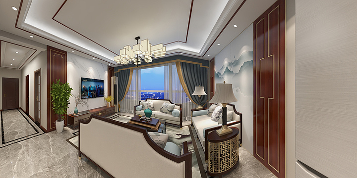 木蘭设计-鲁家湾140户型-装修设计方案