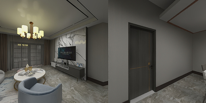 鲁粤陶瓷～设计王家景15937023602-国安悦府-装修设计方案