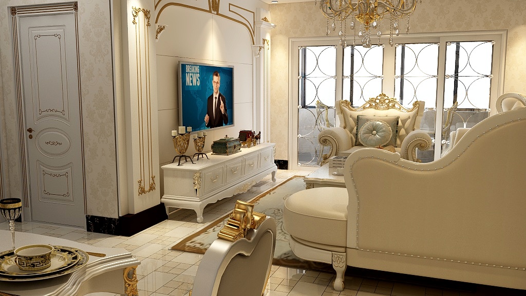 彼岸荼靡花开zHEh-恒远帝都新城86.41㎡宽景三号户型2室2厅1卫1厨-装修设计方案