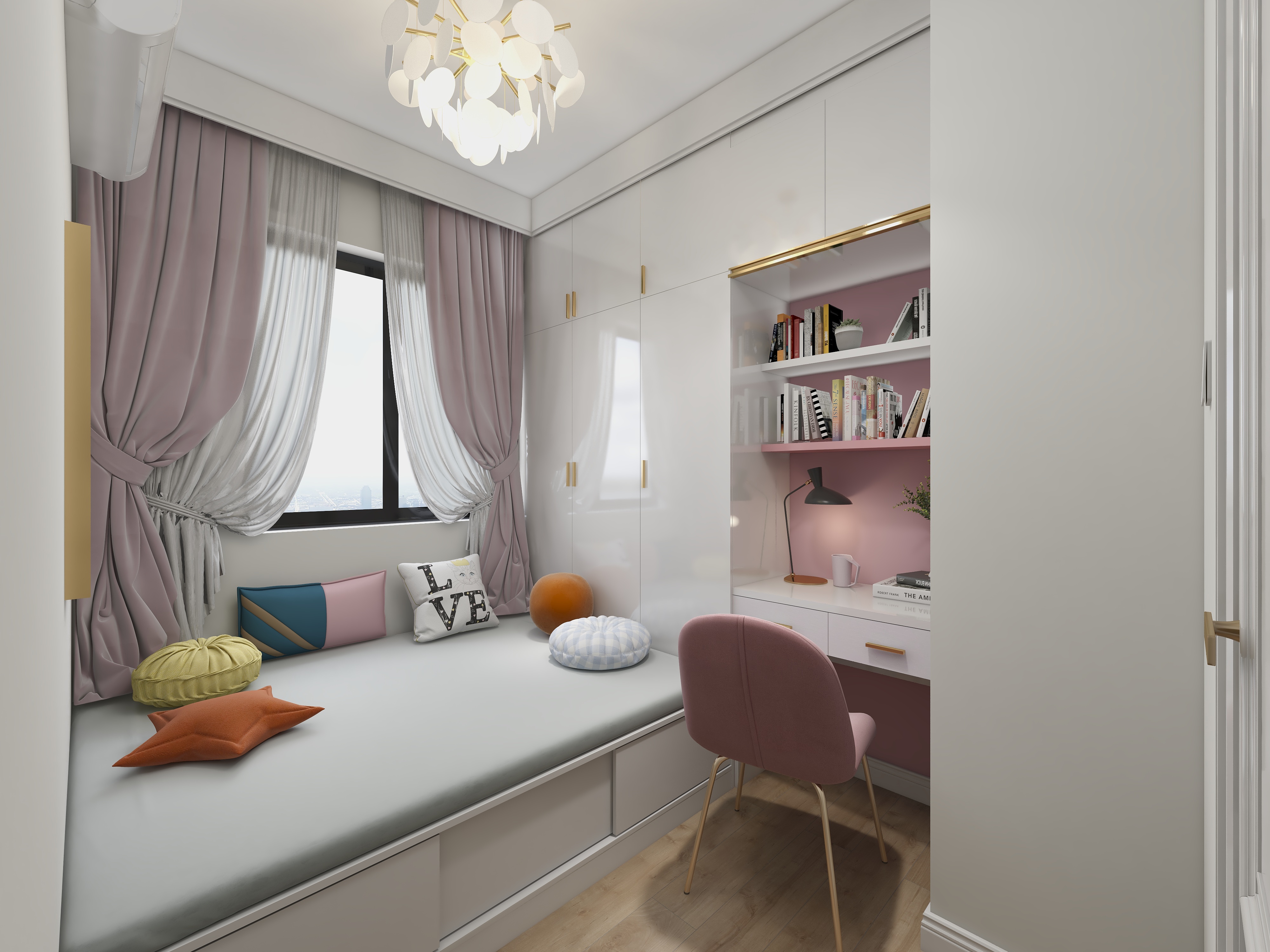 王思力-轻奢混搭风格装修效果图