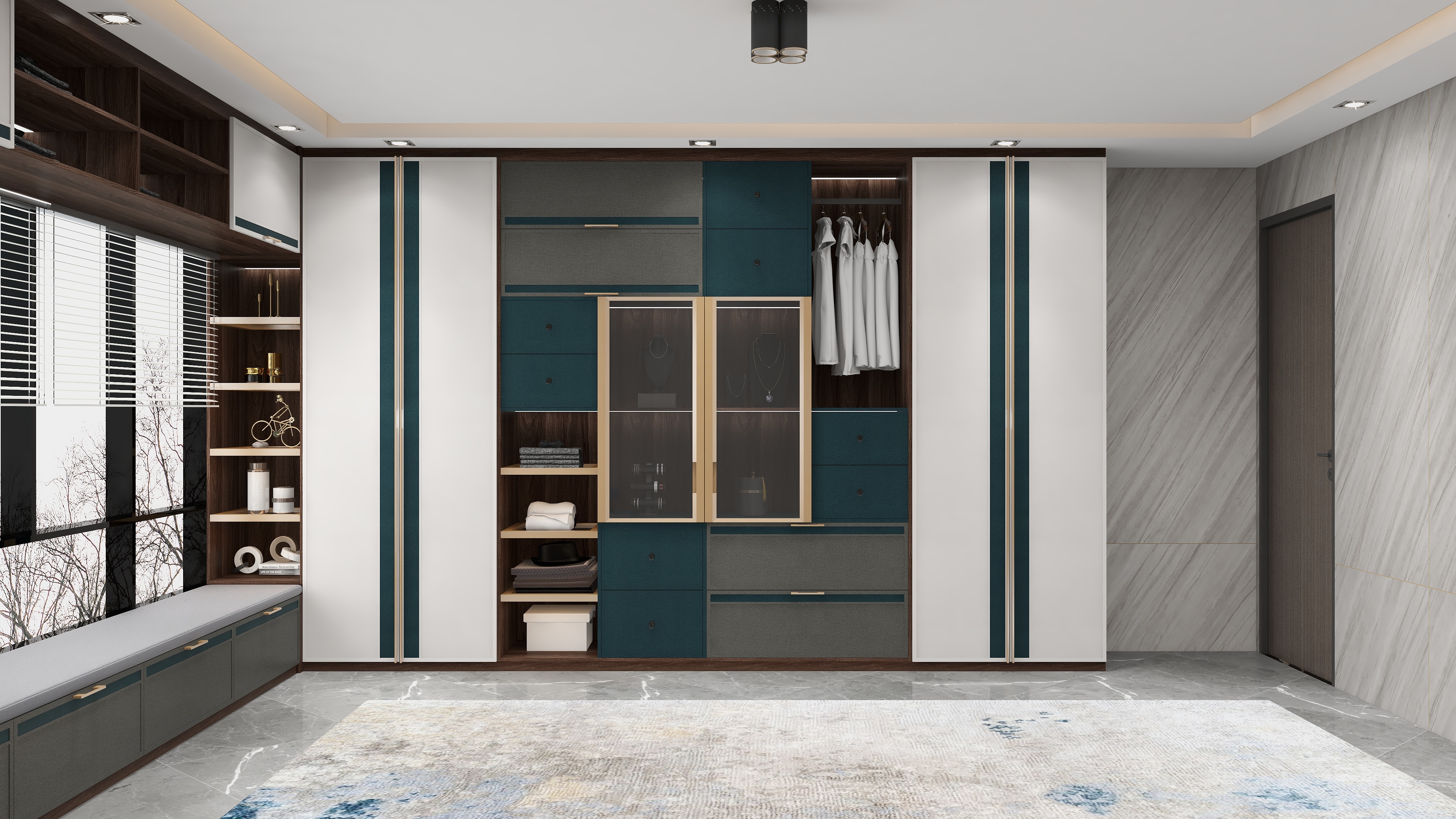 布凡设计的智慧门店系统-意式轻奢《美人鱼》装修效果图